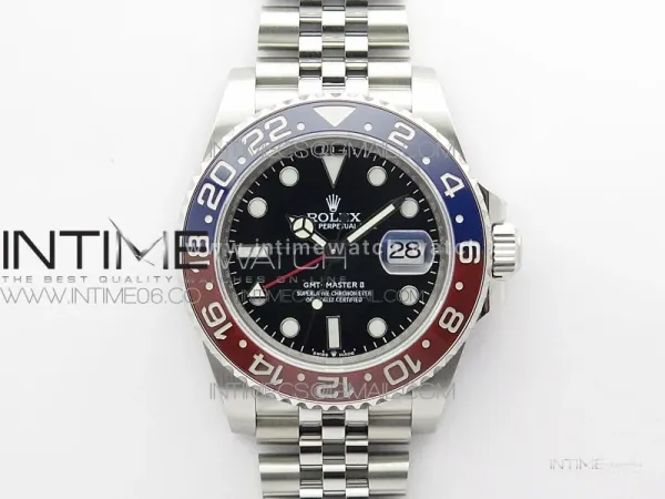 GMT Master II 126710 BLRO Red/Blue 904L SS 3EF 1:1 Best Edition on Jubilee Bracelet VR3285 CHS
