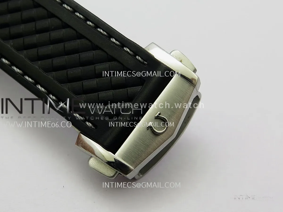 Aqua Terra 150M World Time 24 Hours Ti/Ceramic VRS 1:1 Gray Dial On Black Rubber Strap Super Clone 8938