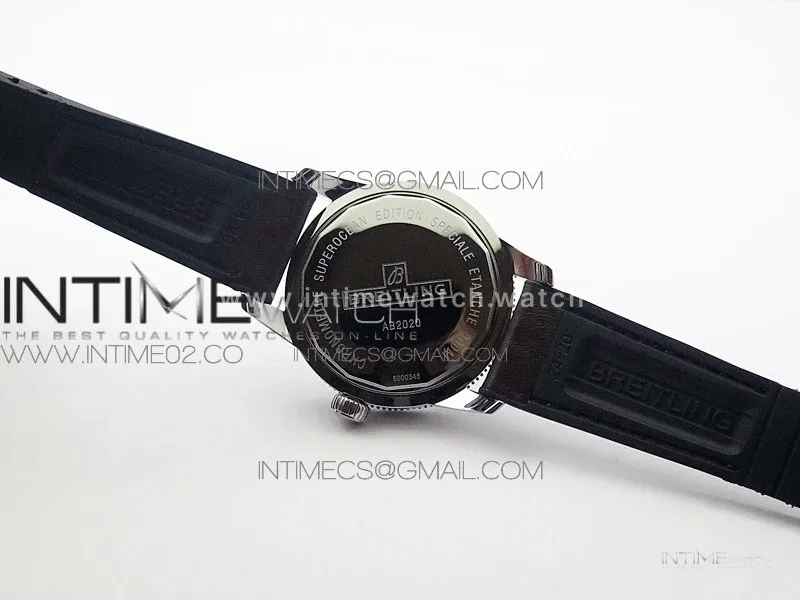 Super Ocean Heritage Brown Ceramic Bezel SS Gray Dial on Brown Gummy Strap A2824
