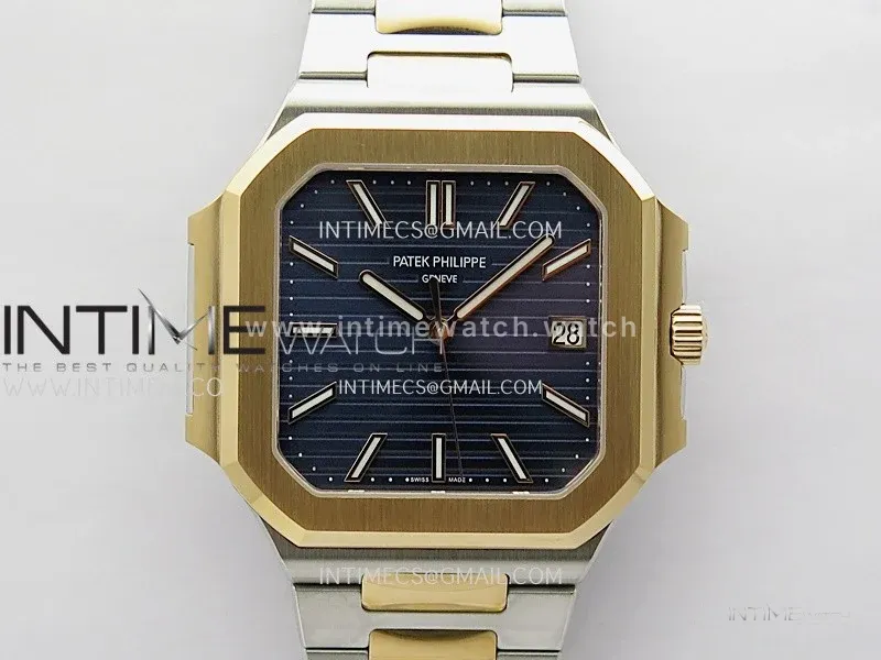 Cubitus 5821 SS/RG PPF Best Edition Blue Dial On SS/RG Bracelet PPF 26-330